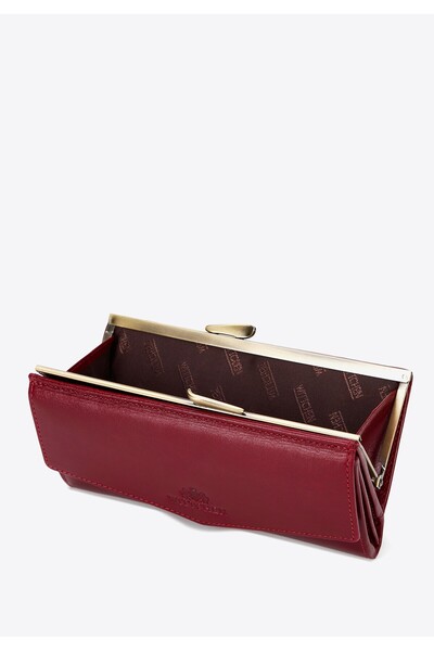 Wittchen Women's leather wallet with space for a registration card, red