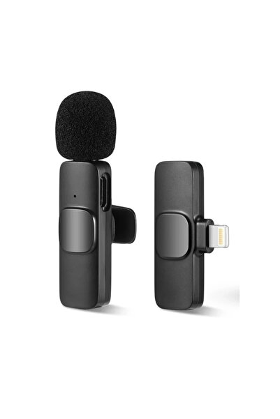 Fuchsia K9 Lightining Compatible-Noise Cancelling and 20-Meter Range 2 Pieces Wireless Digital Lavalier Microphone