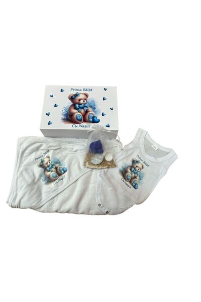 Inovius Trusou Prima Baita, Personalizat cu Mesaj "Prima Baita cu Nasii" Ursu...