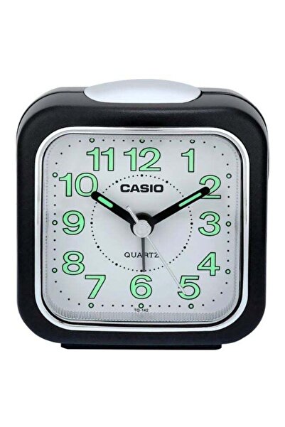 Casio Desk Analog Table Clock Black 77x72x49mm