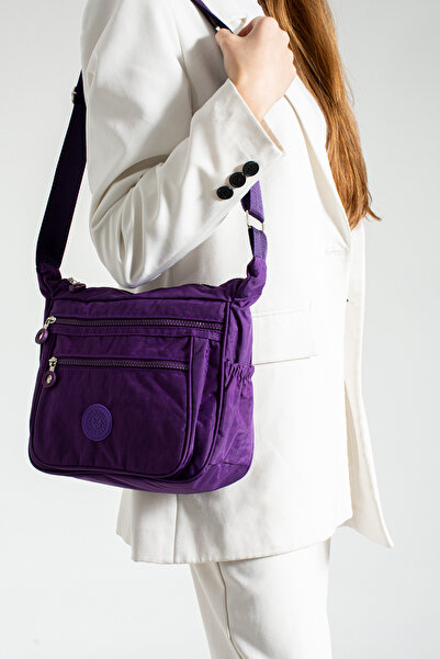 MY VİNTAGE Multi-Compartment Waterproof Fabric Shoulder Bag