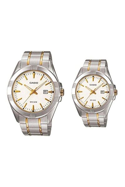 Casio 2-Piece Water Resistant Analog Couple Watch Set MTP/LTP-1308SG-7A