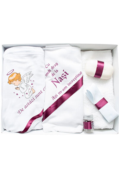 Inovius Trusou Botez 6 piese cu Text Imprimat, Ingeras, VISINIU - TB63