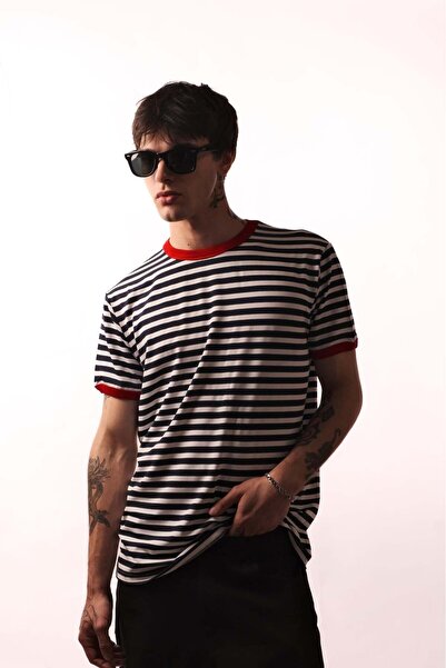 HOLEACADEMIE Hole Triko Çizgili T-shirt