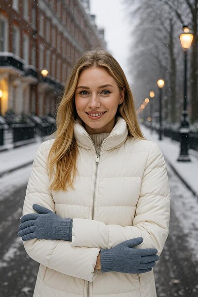 BALIENTE Smoked Knitted Basic Women's Gloves