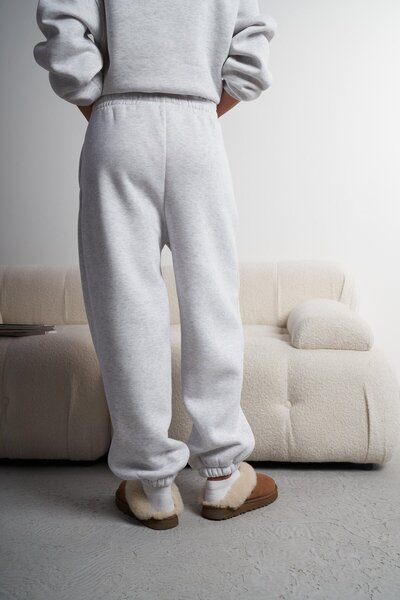 citycenterfashion Women's Waist Leg Elastic Thick Fleece-Lined Bottom Sweatpants Cty-Abr-6948 85% Cotton