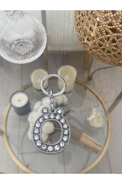 Bellinzona Literele Ö din oțel cu zirconiu, breloc și pandantiv