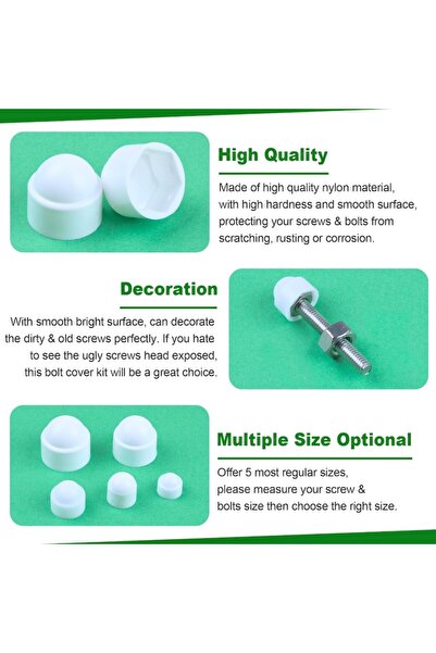 Plenty Set de 10 capace hexagonale M10, protecție împotriva coroziunii