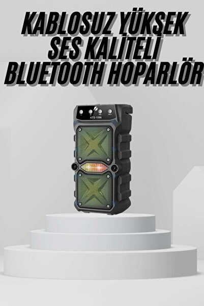 ALETOOLS Bluetooth Hoparlör Yüksek Ses Kaliteli Büyük Boy Çift Çıkışlı Ses Bo...