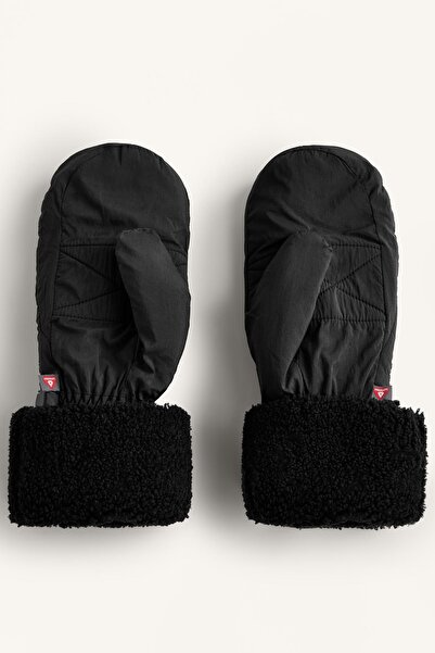 Oysho Padded faux-shearling mittens