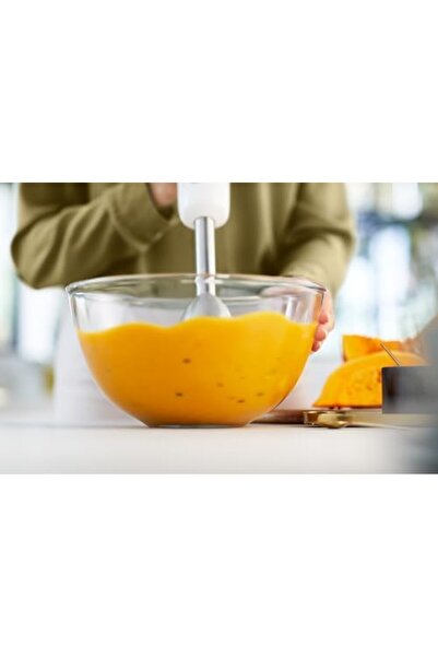 Philips 650W Hand Blender ProMix with Metal Bar, 0.5L Chopper & Anti-Splash – White HR2535/01