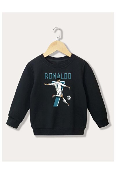 Massgai Φούτερ Unisex Παιδικό Ronaldo 7 Blue με τύπωμα από ειδικό βαμβακερό λ...