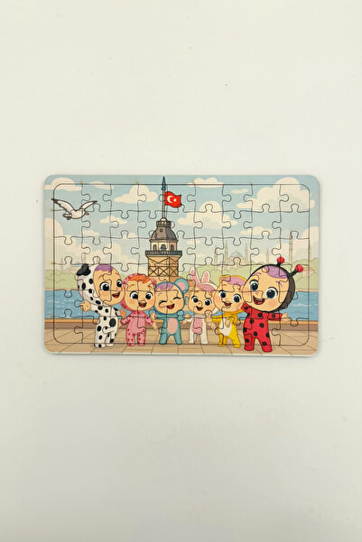 caps office 54 Parça Eğitici Ahşap Puzzle & Yapboz Cry Babies Karakterleri Üs...