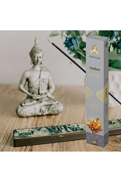 MAHUR Amber Aromalı Premium Tütsü Çubukları (3 tane alımda tütsülük hediye)