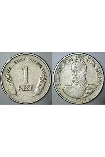 KOLOMBİYA 1 PESO 1977.
