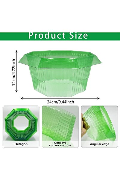 Shengruili Set of 20 Snail Protection Collars for Horticulture, Durable Plastic, Transparent