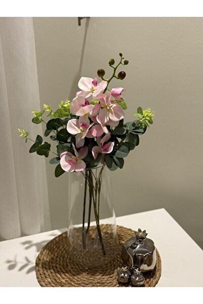 BY EDA İLHAN ÇİÇEKÇİLİK YAPAY Islak Pembe Orkide