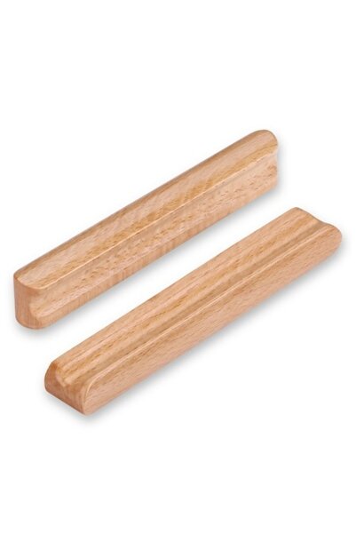 PUTOAHAO Set of 6 Wooden Furniture Handles, SYZOW, 128 mm, for Wardrobe and Drawer