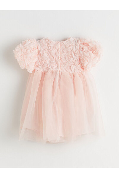 LC Waikiki New Season Crew Neck Girls Evening Dress