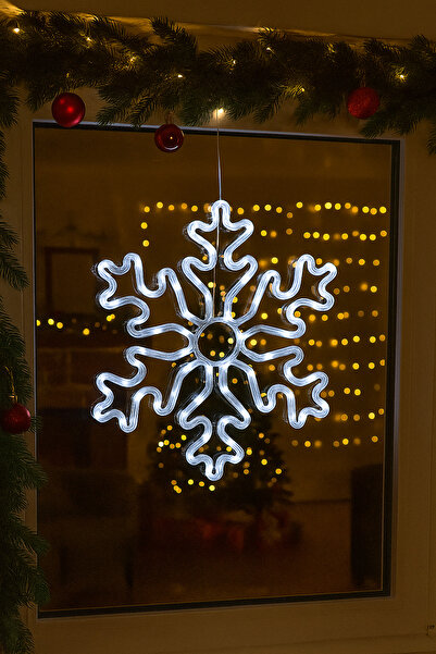 OEM Christmas light decoration, Snowflake, Cold Light, LED, Ideal for the window, 30 cm