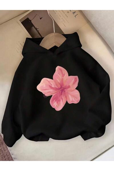 No Plan ЧЕРНА СУИТШЪРТКА С КАПЮШОН ЗА МОМИЧЕТА/МОМЧЕТА