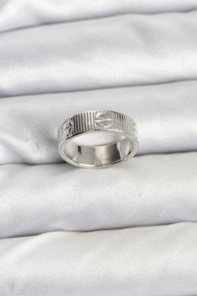 shopwave خاتم نسائي موديل فضي اللون