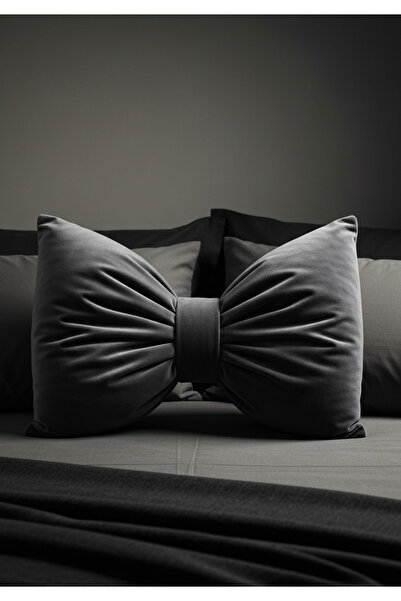 FARCY Velvet XXL Bow Appearance Decorative Pillow Bow Fabric Gift Pillow Throw Pillow Cushion