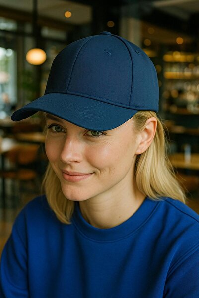 FELLMENS Șapcă pentru femei din țesătură indigo gabardin