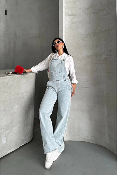 NUVIRAA Blue d2514 snow wash overalls
