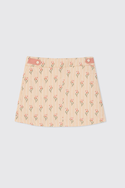 Panço Kız Çocuk Bej Etek