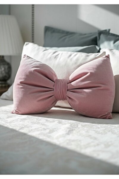 FARCY Velvet XXL Bow Appearance Decorative Pillow Bow Fabric Gift Pillow Throw Pillow Cushion