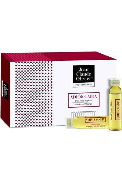 JEAN CLAUDE OLIVIER أمبولات بلانت بلاسينتا لعلاج الشعر، 12 × 9 مل، لمنع تساقط...