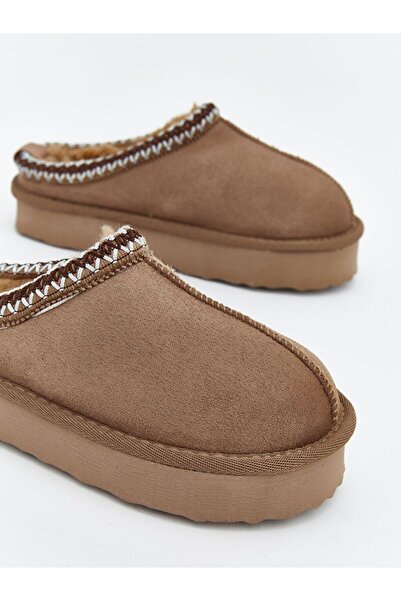 LC Waikiki Lcw Steps Suede Look Girls' Home Shoes