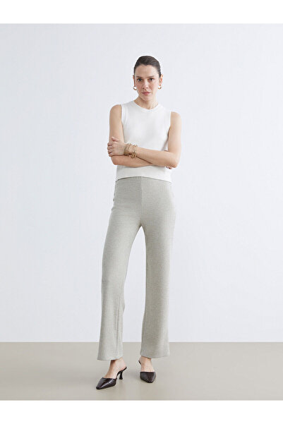 LC Waikiki Vizyon New Season Elastic Waist Wide Leg Women's Trousers