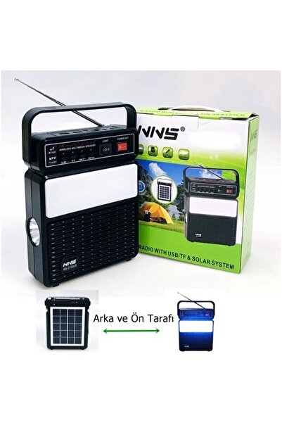 Paleon SOLAR GÜNEŞ PANELLİ RADYOLU BLUETOOTH HOPARLÖR TORÇ LED FENERLİ KAMP L...