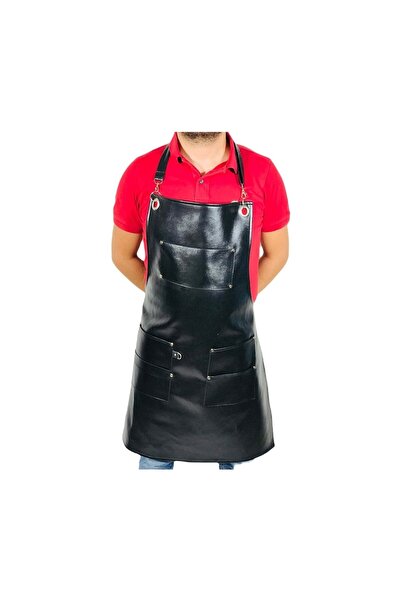 ÖNLÜK SEPETİ مريلة جلدية قابلة للتعديل مقاومة للبقع