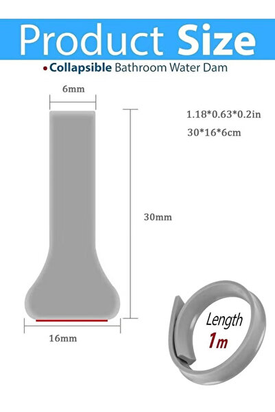 Generic T-shaped waterproof strip for the bathroom, suitable for bathroom sink countertops waterproofing