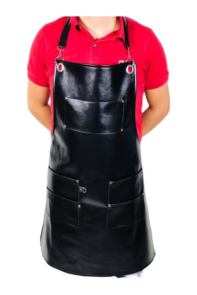 ÖNLÜK SEPETİ Leather, Butcher, Stain-Resistant Adjustable Apron