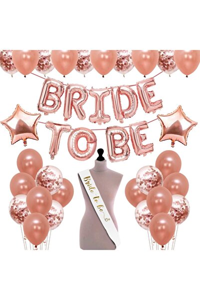 Generic Snaptron "Bride To Be" Foil Balloon Set - Multi