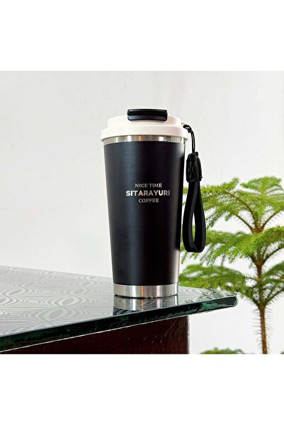 SITARAYURI 560ml Two-Mode Travel Mug with Strap