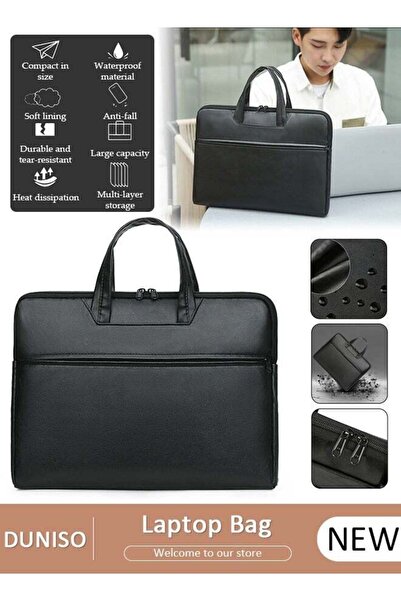 DOMEET Laptop Bag 15 Inch Laptop Briefcase Large Waterproof Laptop Case for Men Women Business Office Work