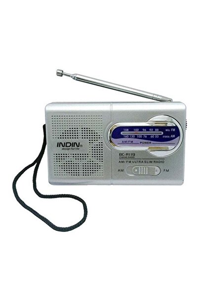Yailla Generic INDIN BC-R22 AM/FM Dual Band Mini Radio Receiver BC-R119 Grey
