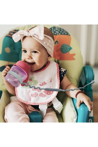 TOYSTORE Toy Straps for Baby, 5 Pack Silicone Adjustable Pacifier & Teether Straps - BPA Free