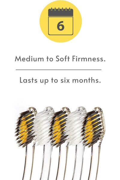 Nano-B Charcoal and Gold Toothbrush, Crystal