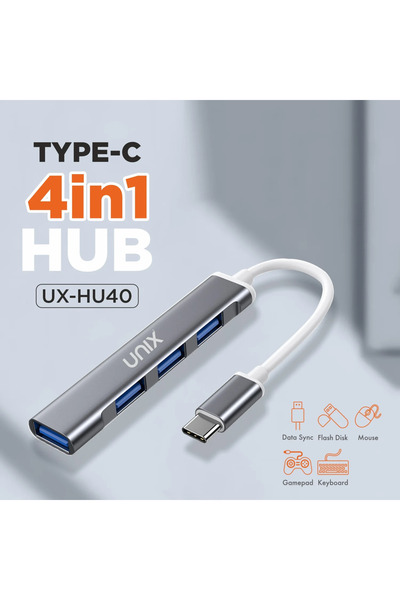 unix International Unix UX-HU40 Type-C Hub