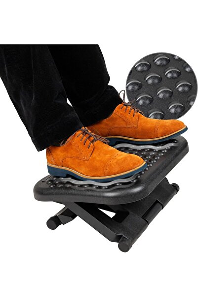 Mind Reader LEGUP-BLK Adjustable Height Ergonomic Foot Rest, Black, FTREST
