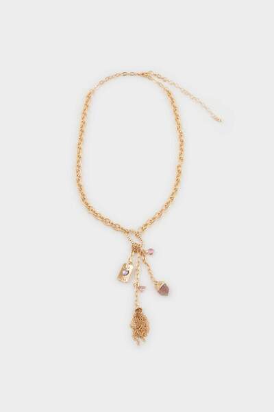 DeFacto Women's Dangling Gold Necklace F7715Axns