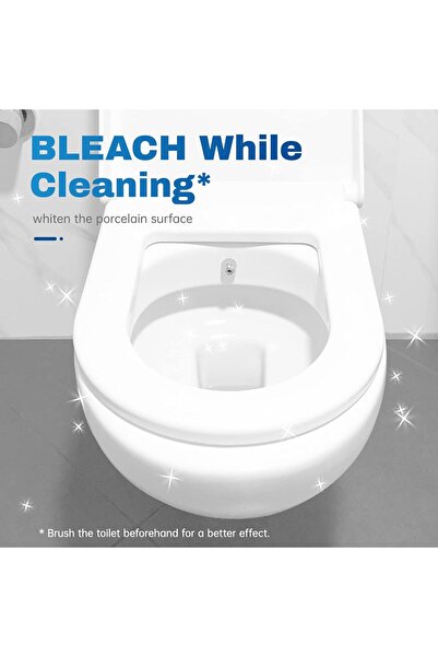 Automatic Vacplus Toilet Bowl Cleaner Tablets 12 PACK, Toilet Bowl Cleaners with Bleach