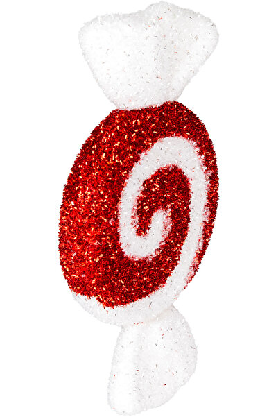Herdekora Christmas Tree Ornament, Candy Figure, Red-White - 20X36 cm