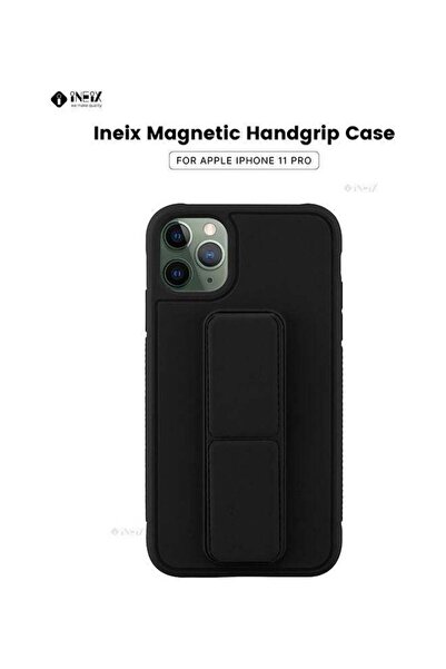 ineix 3-in-1 Magnetic Wrist Strap Hand Grip with Stand Case Cover for Apple iPhone 11 Pro